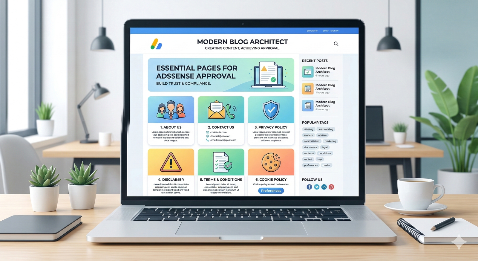 6 Legal Pages for AdSense Approval
